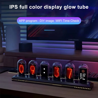 Tube Clock LED Glow