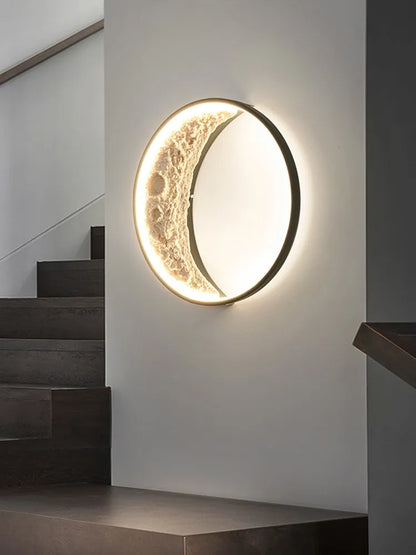 LED Modern Living Room Moon Wall Lamp