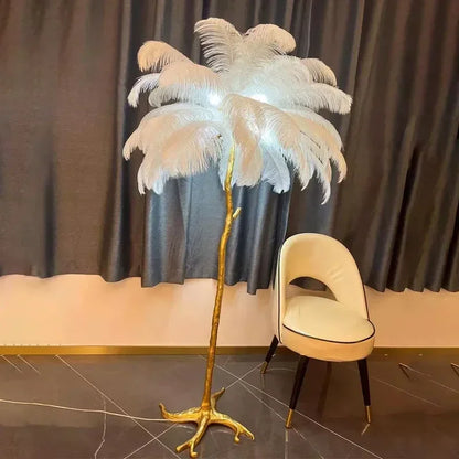 Nordic Feather Floor Lamp Luxury