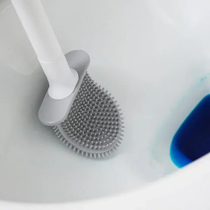 Silicone Toilet Brush with Long Handle