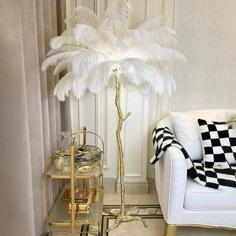 Nordic Feather Floor Lamp Luxury