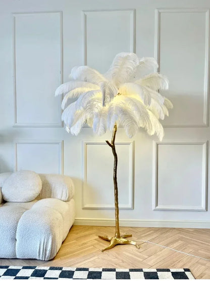 Nordic Feather Floor Lamp Luxury