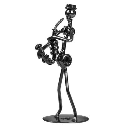 Metal Musician Guitar Player Statue