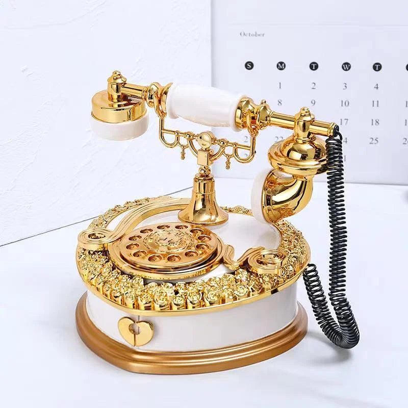 Luxury Classic Style Dial Old-fashioned Telephone